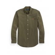 Slim Oxford Skjorte med Brodert Logo