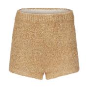 Gull Metallic Strikke Hotpants