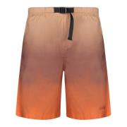 Bomull Bermuda Shorts med Elastisk Stigning