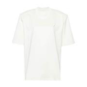 Bomull Jersey Logo Crew Neck T-skjorte