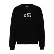 Sort Logo Print Crew Neck Sweater