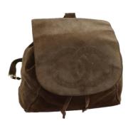 Pre-owned Suede backpacks