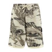 Grønn Lin Bermuda Shorts Ss22