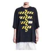 Skeleton-T Oversized Tee Svart