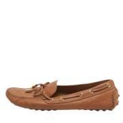 Pre-owned Leather flats