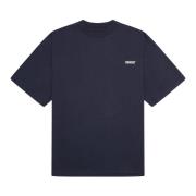 Navy Spot Tee med rund hals