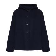 Navy Blue Wool Short Coat