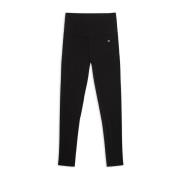 Sporty Svart Legging med AB Monogram