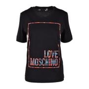 Hvit T-skjorte fra Love Moschino Collection