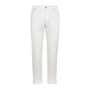 Hvite Denim Straight-Leg Jeans