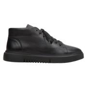 Herre Svarte Skinn High-Top Sneakers med Isolasjon Er00113684