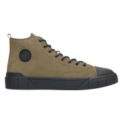 Herre Mørkegrønne High-Top Sneakers laget av Nubuck for Vinter Er00113...