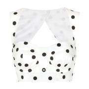 Polka Dot Bustier Top