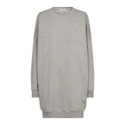 Oversize Sweat Dress Sweatshirts Grey Melan