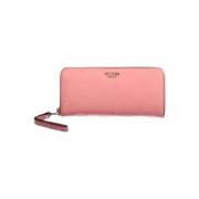 Elegant Pink Wallet with Contrast Details