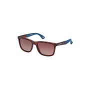 Polariserte brune solbriller Havana-stil