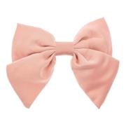 Satin BOW Hair Clip Rose