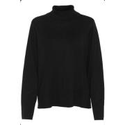 Rollneck Sweater i Svart