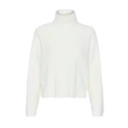 Tidløs Rollneck Sweater - Egret