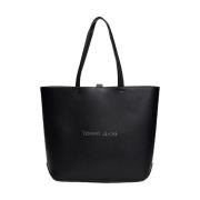 Svart Tote Bag med Logo