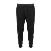 Svarte Bomullssweatpants Aw23