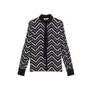 Blomster Chevron Bluse