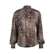 Leopard Sateng Bluse Juliet