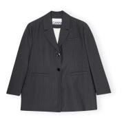 Stripete Oversized Blazer Kjole