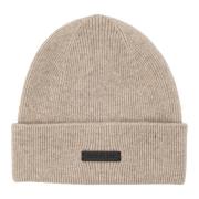 Kashmir Beanie Ribbestrikket Lue