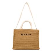 Raffia Tote Bag Rå Sienna/Naturlig