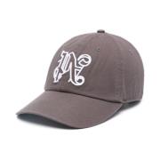 Monogram Logo Baseball Cap Mørk Grå/Hvit