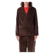 Brun Corduroy Arbeidsjakke Aw24