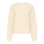 Strikket Pullover Antique White