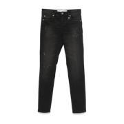 Svart Slim Fit Denim Jeans