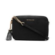 Svart Skinn Ginny Crossbody Veske