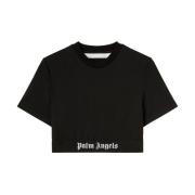 Svart Logo Crew Neck T-skjorte