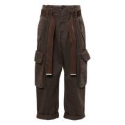 Farget Pantalone Kaffe Brun