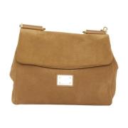 Beige Aw23 Kvinner Skinnhåndveske