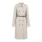 Eggshell Trench Coat