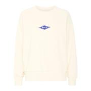 Rimini Raglan Crew Neck Sweatshirt Off White