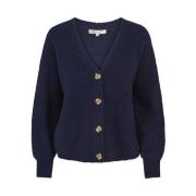 Myk Mohair V-hals Cardigan Strikket