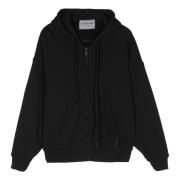 Svart Zip Hoodie