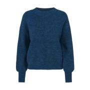 Mohair Erme Pullover Strikket Genser