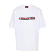 Hvit Logo Print T-skjorter Polos