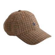 Lily Check Cap Brun Ull