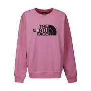 Rosa Oversized Logo Sweatshirt Fleece Interiør