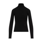 Sort Turtleneck Genser