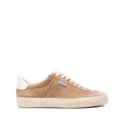 Beige Semsket Panel Sneakers