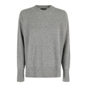 Sweater med splitt hals