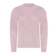 Rose Melange Høyhalset Pullover Bluse